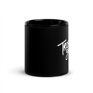 Mug brillant noir "Trop Genant"