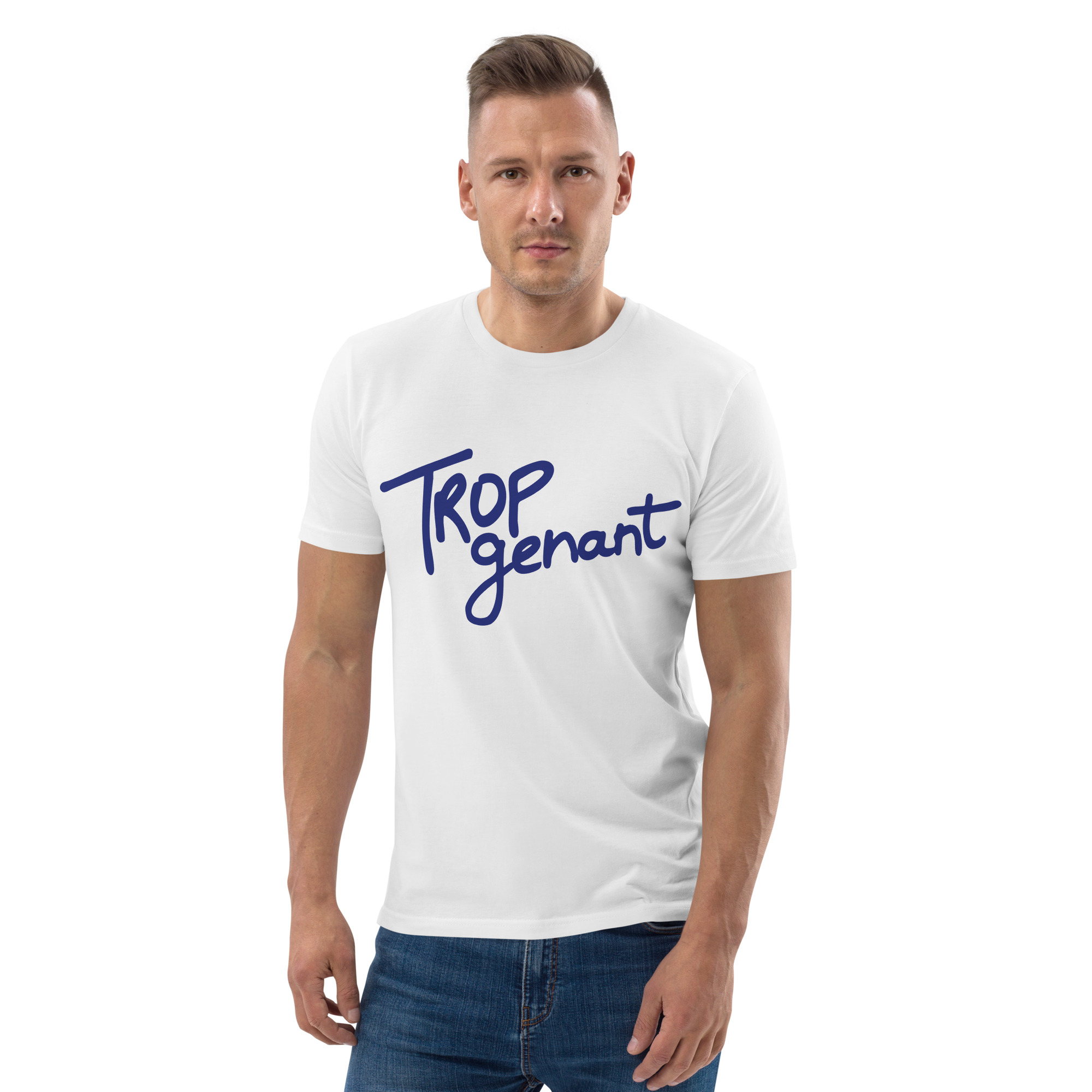T-shirt "Trop genant" unisexe en coton biologique – Image 6