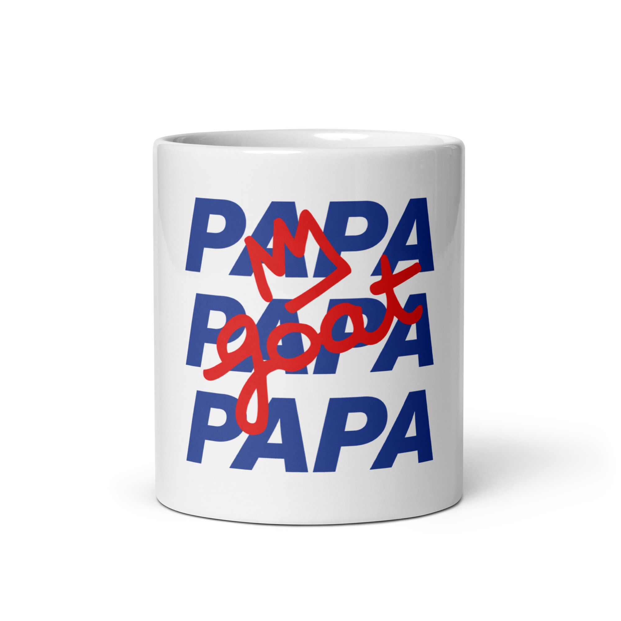 Mug Blanc Brillant "PAPA Goat"