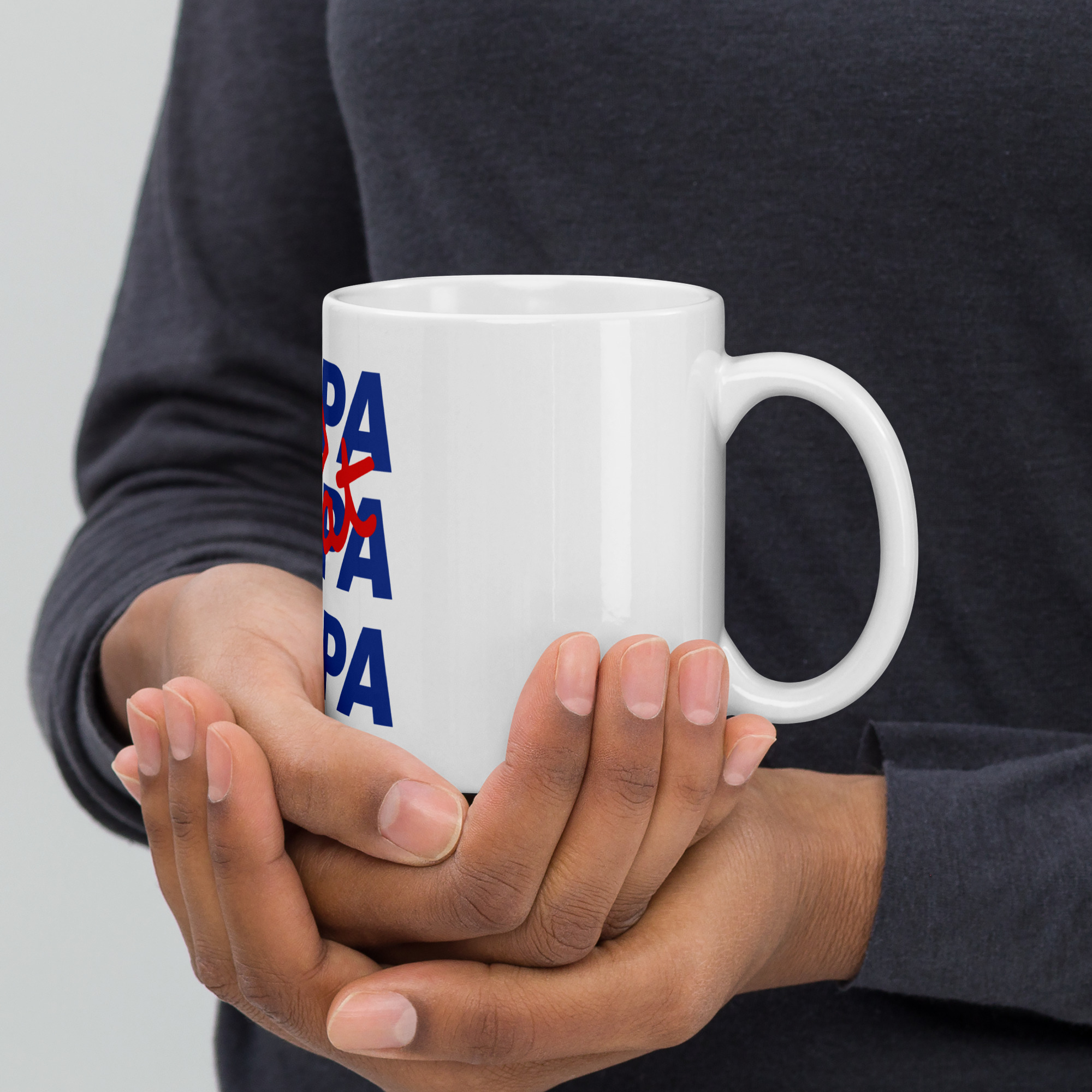 Mug Blanc Brillant "PAPA Goat" – Image 5